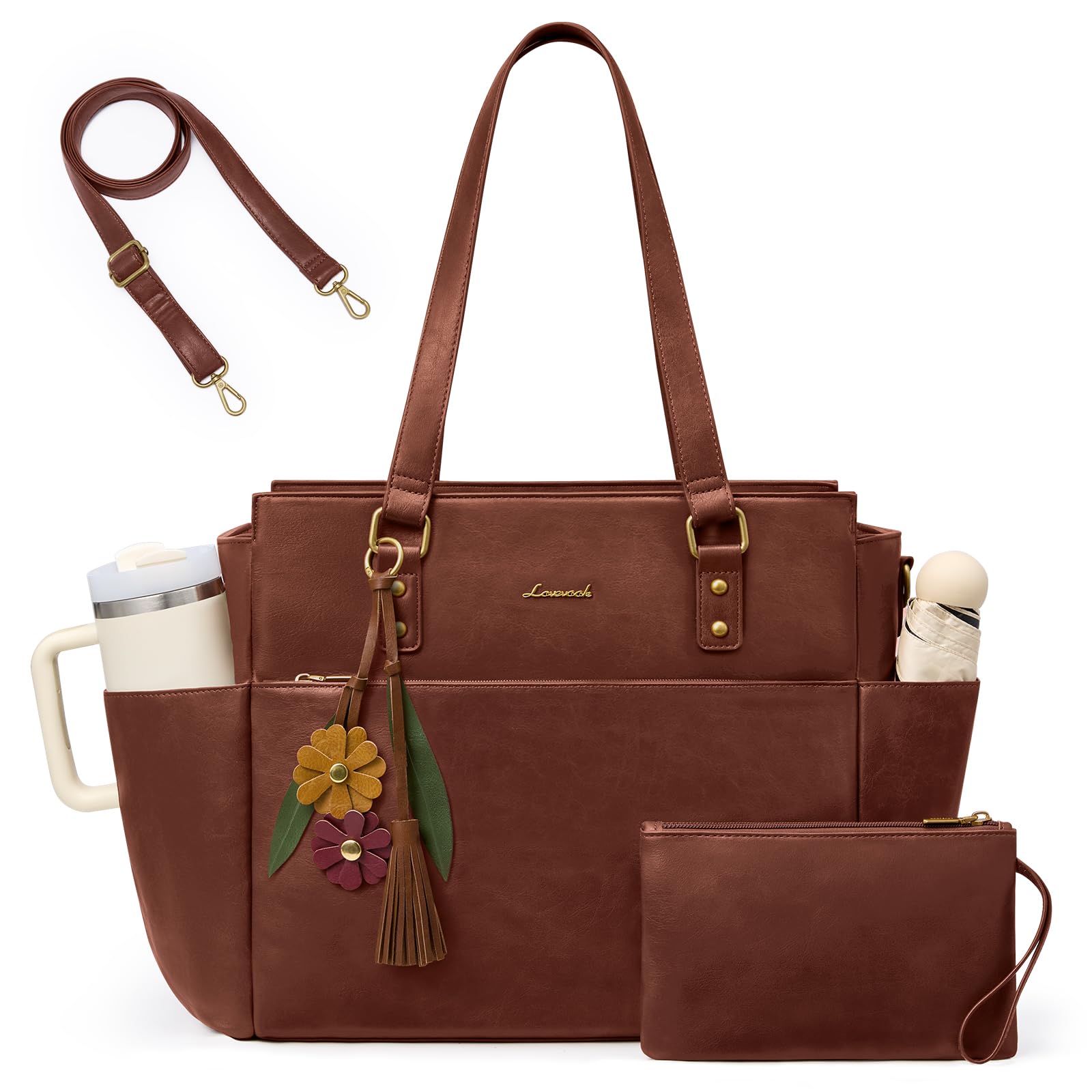 LOVEVOOK Borsa tote per computer portatile da donna, borsa vintage per
