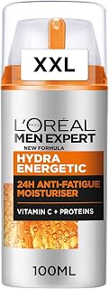 L'Oréal Men Expert XXL face cream for tired men's skin, 100 ml | With vitamin C and caffeine, up to 24H moisture, against 5 signs of fatigue, XXL Hydra Energy