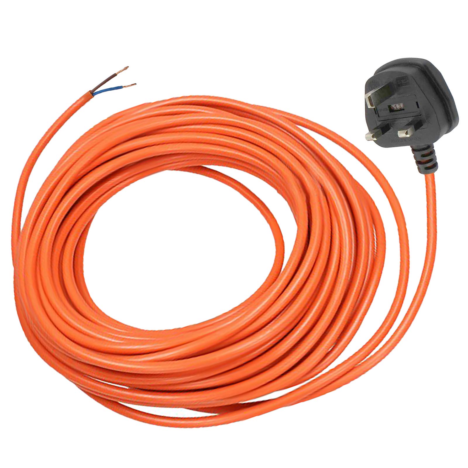 SPARES2GO Cable Lead Plug for Flymo Easi Glide 300V 330V 330VX Lawnmower | 12 Me