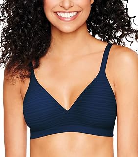 Hanes Women's Perfect Coverage Wireless, ComfortFlex Fit T-Shirt Bra (Retired Colors)