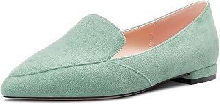Castamere Women's Low Heel Heel Pointed Toe Slip-On Pumps Wedding Office Shoes