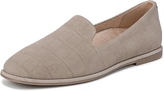 Vionic Women's Willa 2.0 Loafer, Cobblestone Suede Leather , 24.5 cm