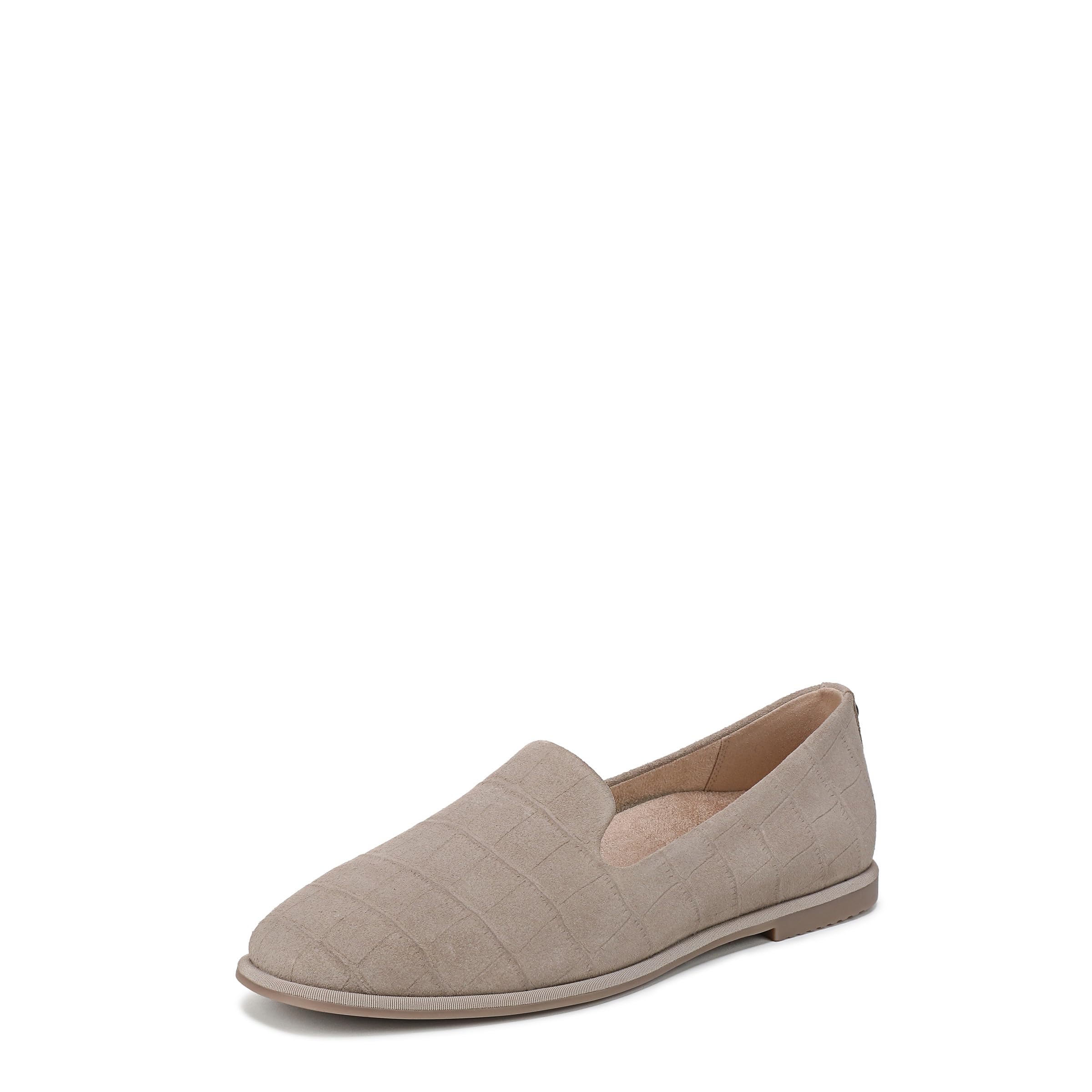 Vionic Women's Willa 2.0 Loafer, Cobblestone Suede Leather , 24.5 cm