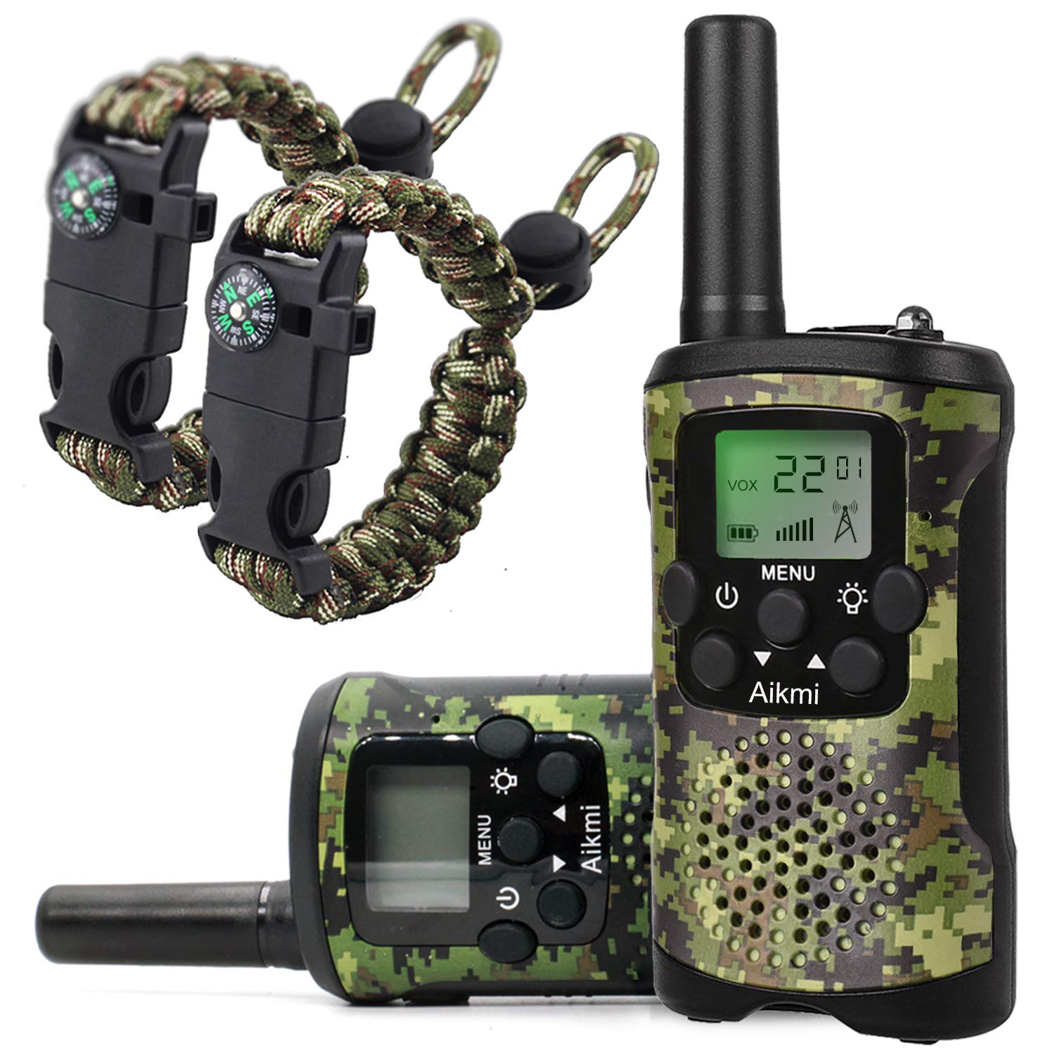 Aikmi Walkie Talkies for Kids Outdoor Toys, Gift Boys Girl | 22CH 3-Mile Range 2
