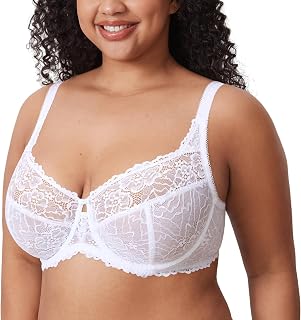DELIMIRA Plus Size Lace Minimizer Bra