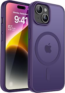 CACOE Magnetic Case for iPhone 13 & 14 6.1 inch, Dark Purple