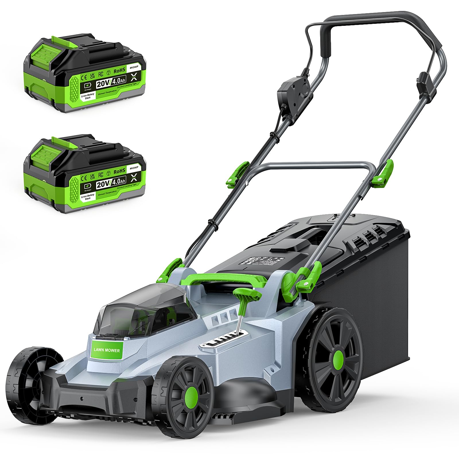 ETOOLAB 40V Cordless Lawnmower, 42cm Cut, Brushless, For Medium Gardens | for Ho