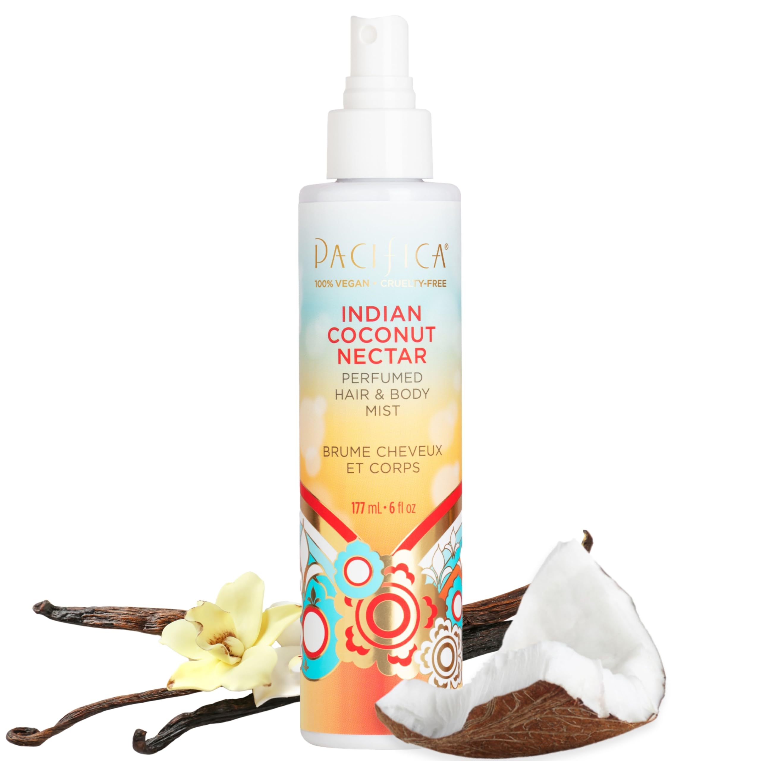 Pacifica Beauty Indian Coconut Nectar Hair &amp; Body Mist, Functional Fragrance