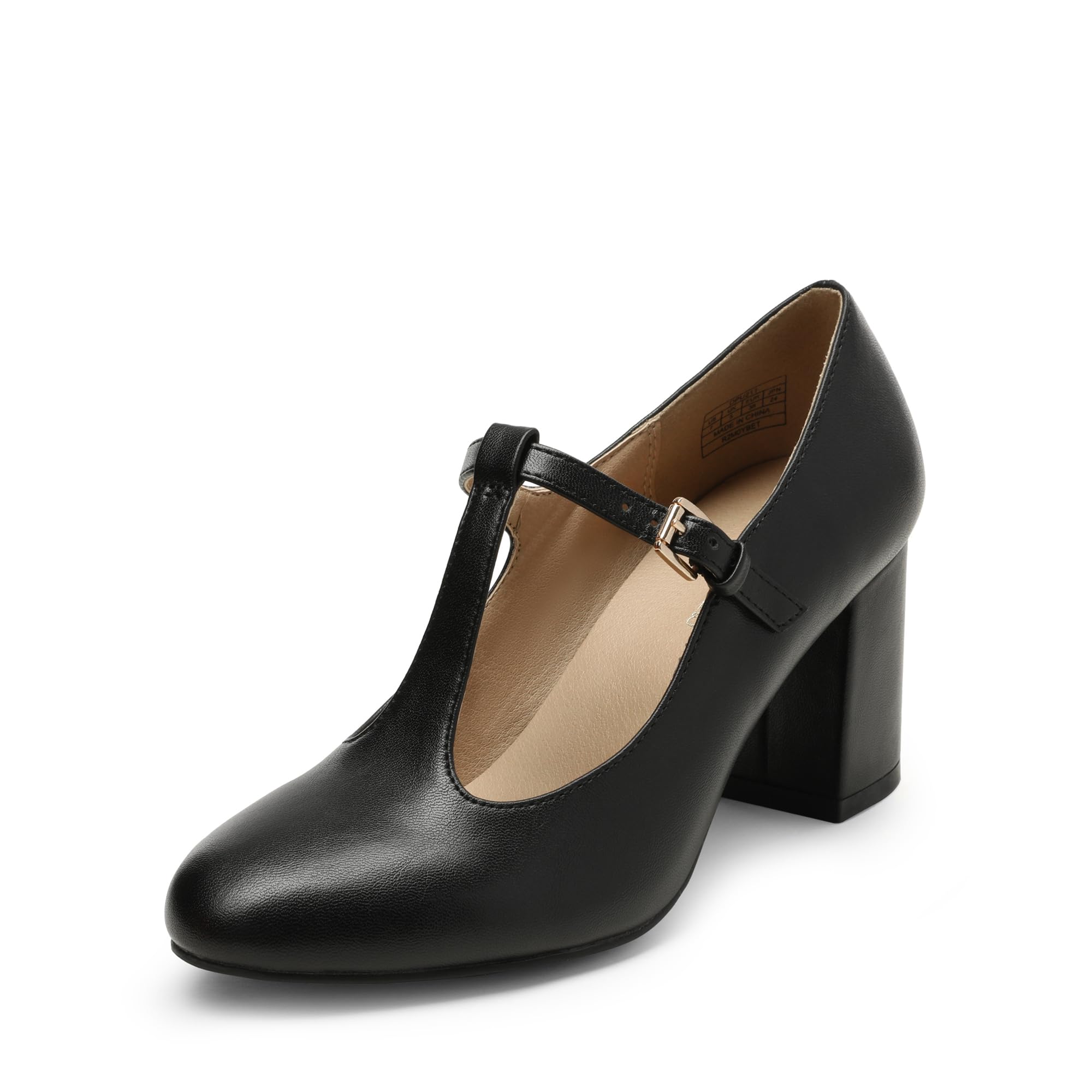 DREAM PAIRS Mary Jane Chunky Heels Wedding Dress Shoes