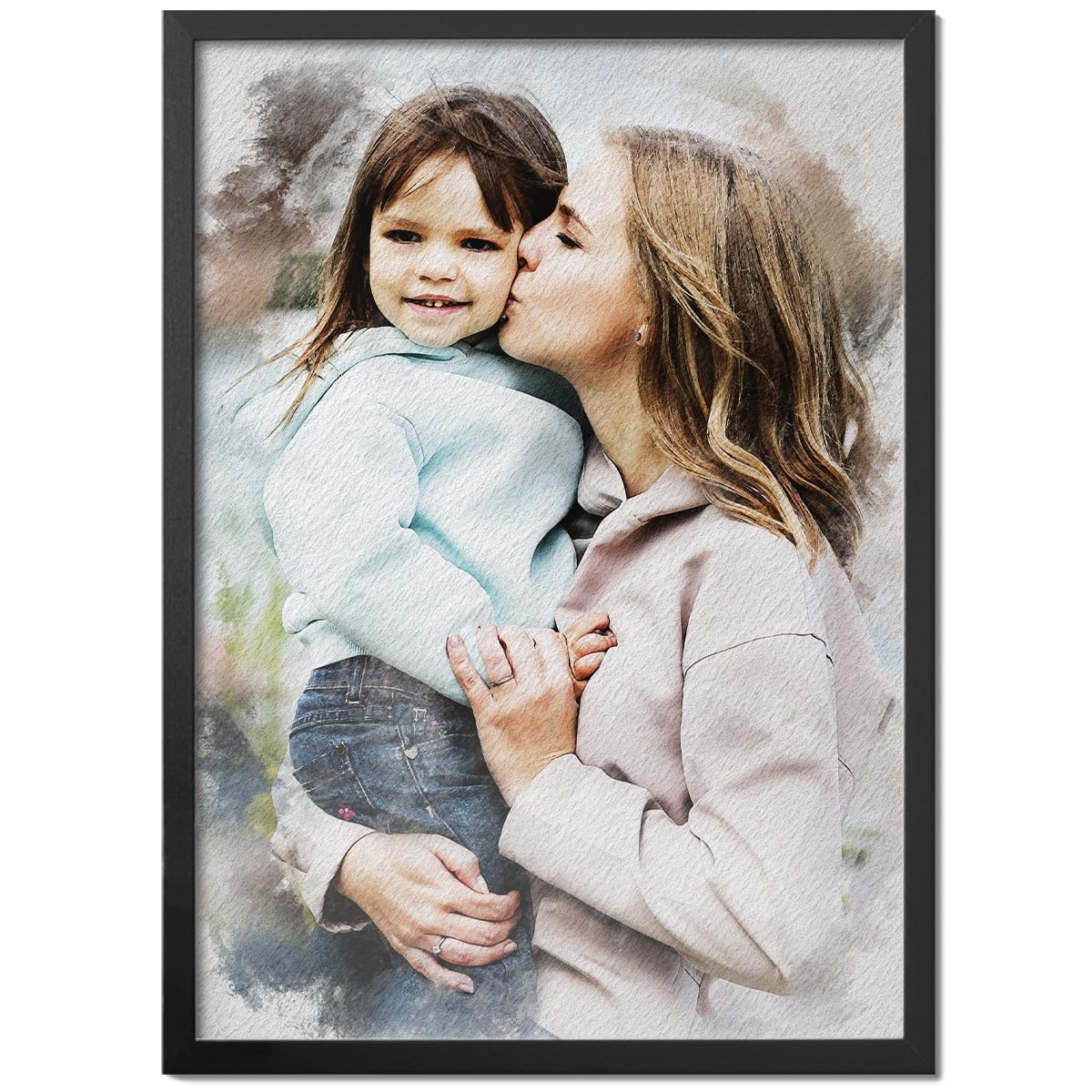 Pictalia - Custom Frame - Transform your photo into watercolor, photos and texts