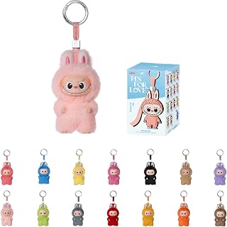 POP MART THE Monster LABUBU Pin for Love (N-Z) Blind Box, Single Box | Mytery Box Keychain – Vinyl Plush Pendant, Bag Charms, Collectible Holiday & Birthday Gift for Kids & Adults, Single Box