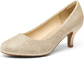 DREAM PAIRS Women's Comfortable Kitten Heels Pumps