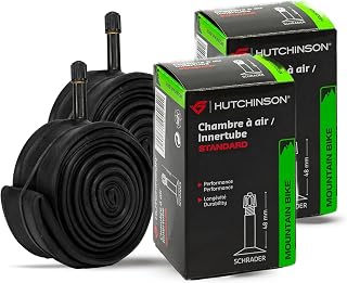 Hutchinson - Set of 2 Inner Tubes – MTB – Standard – Resistance and Puncture Resistant – Presta or Schräder Valve – Thickness 1 mm