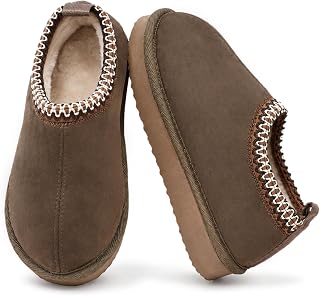 SMajong Kids Slippers Girls Boys House Shoes Fuzzy Warm | Plush Platform, Slip-on Slipper, Winter, Indoor Outdoor