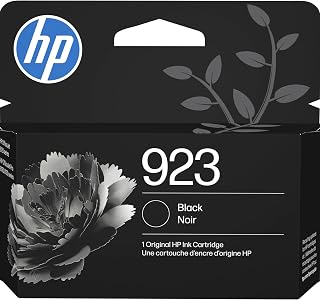 HP 923 Black Ink Cartridge | Works with OfficeJet 8120, Pro 8130 Series | 4K0T3LN