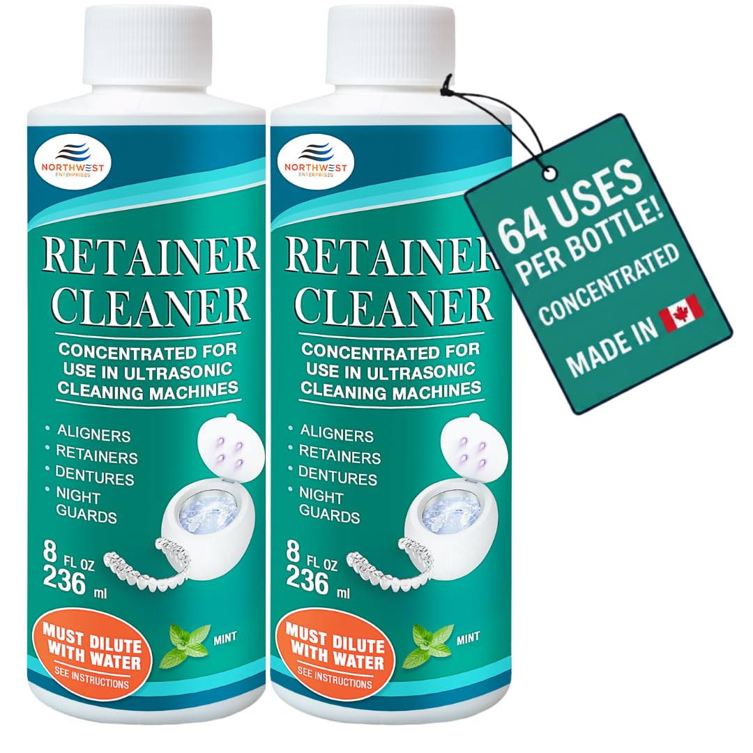 NORTHWEST ENTERPRISES Ultrasonic Retainer Cleaner Solution, Mint, 16 oz | Mint f