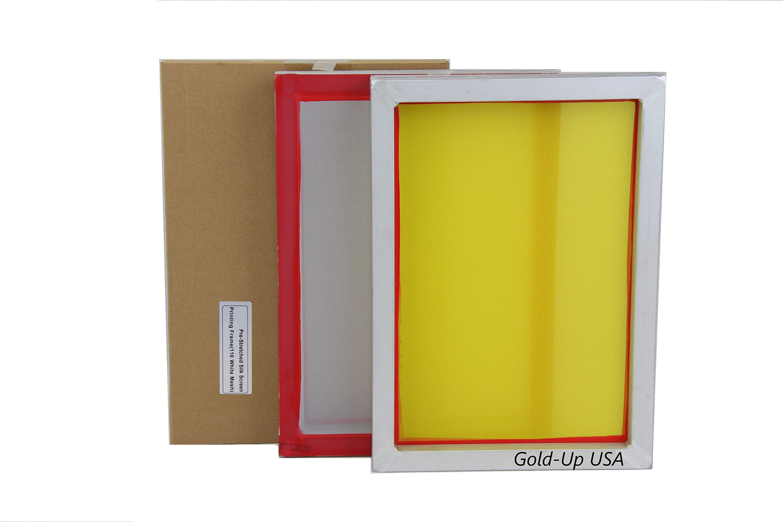 Gold Up USA Inc Aluminum Screen Printing Screens, Size 10 x 14 Inch Pre-Stretche