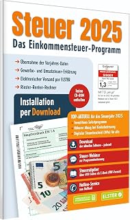ALDI STEUER 2025 für Steuererklärung 2025 am PC. ELSTER Klare Strukturiert Steuerprogramm Download Code Inklusive. Neu und OVP (Download mit Aktivierungscode) ohne CD !!