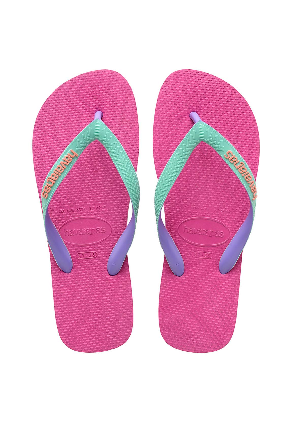 Havaianas New Mens Top Mix Flip Flops Sandals Black UK 3-8-