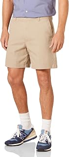 Amazon Essentials Men's 18cm Classic Fit Comfortable Elastic Chino Shorts