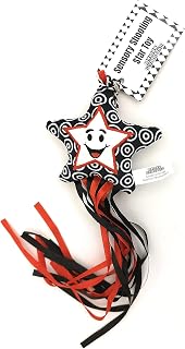 Baby Sensory Star Toy, Black and White | Montessori Toys, Sensory Ribbon and Rattle, Newborn Present, Ribbon Pull Toy