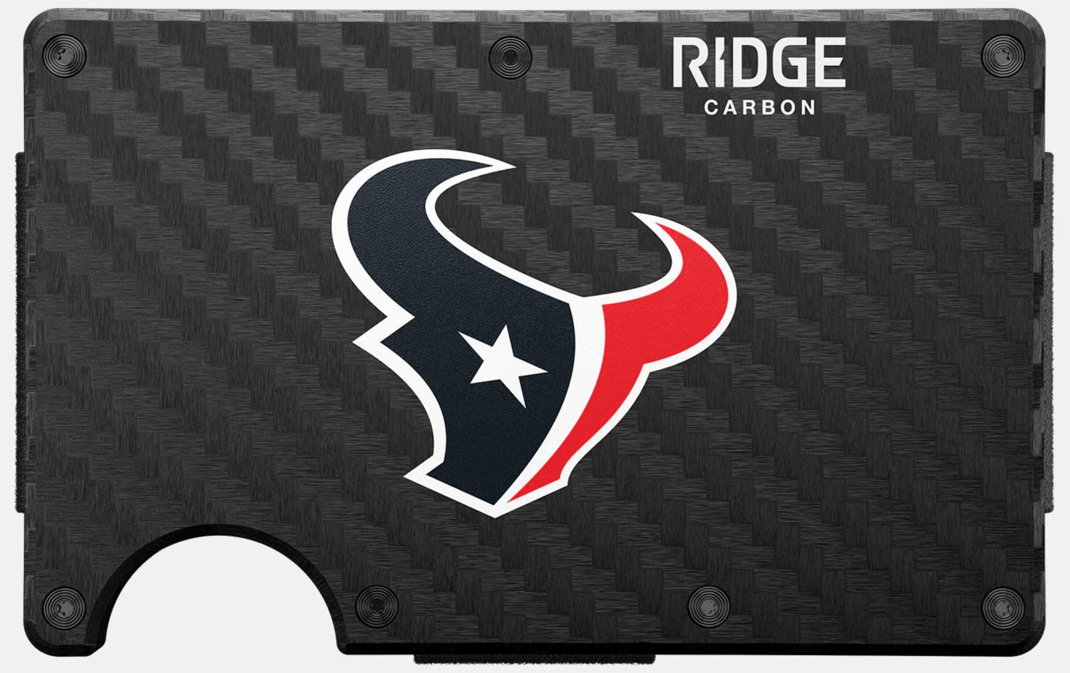 Ridge Wallet - Houston Texans - Carbon Fiber 3k