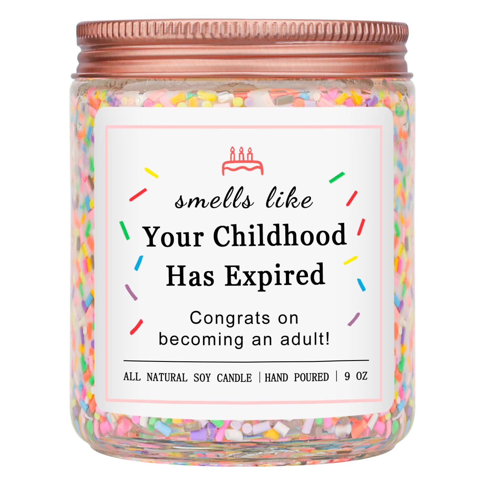 Homsolver 18th Birthday Gifts for Girls, 18th Birthday Decorations Candle | 18 Y