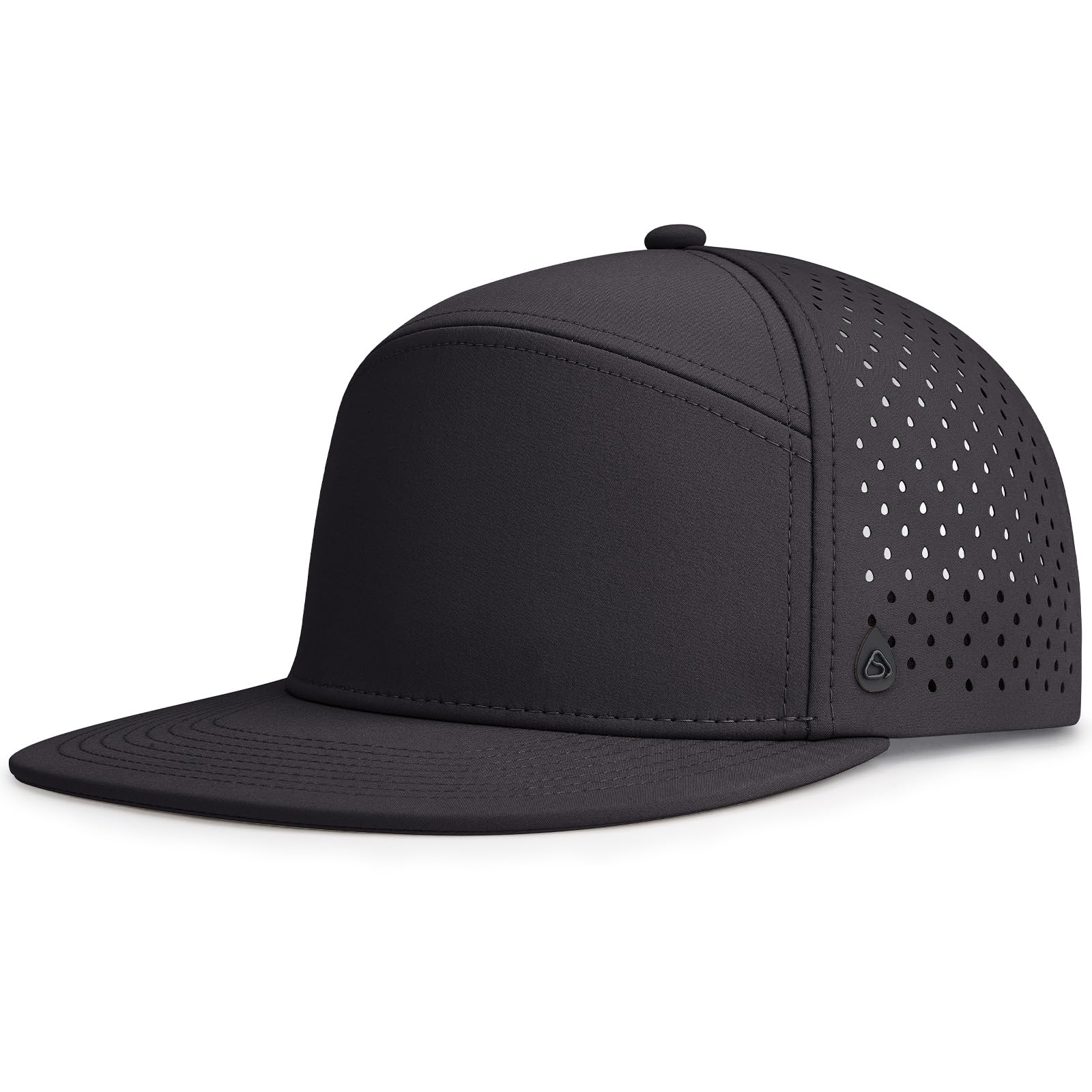 AOPREL Flat Brim Baseball Cap for Men Adjustable Water-Resistant Performance Hat