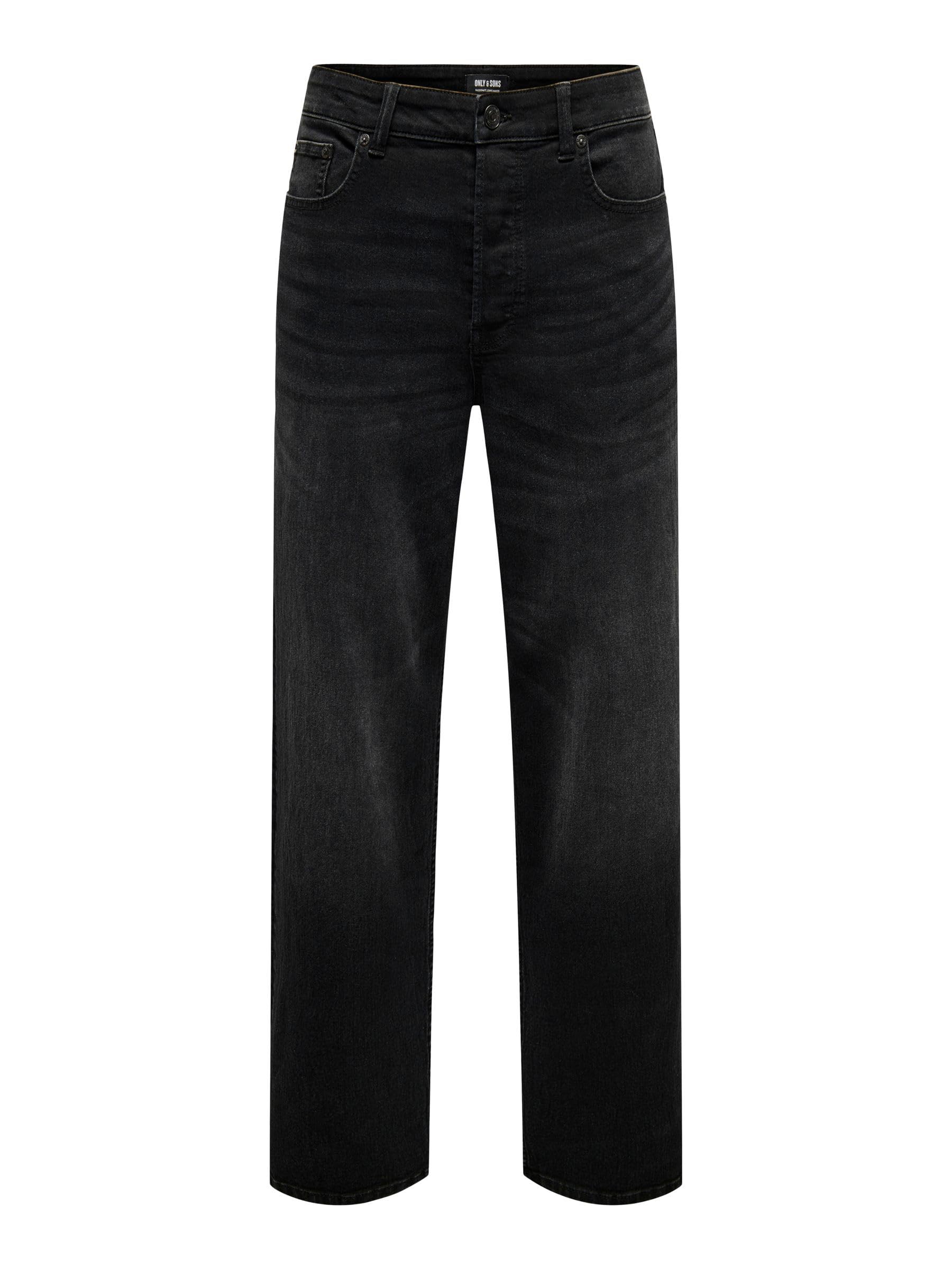 Only & Sons Men's Male Locker Geschnitten Onsfade Mittlere Taille Locker Geschni