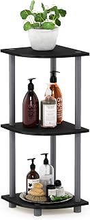 Furinno Turn-N-Tube Tool-Free Shelves, Wood, One Size, Dense, Grey Black