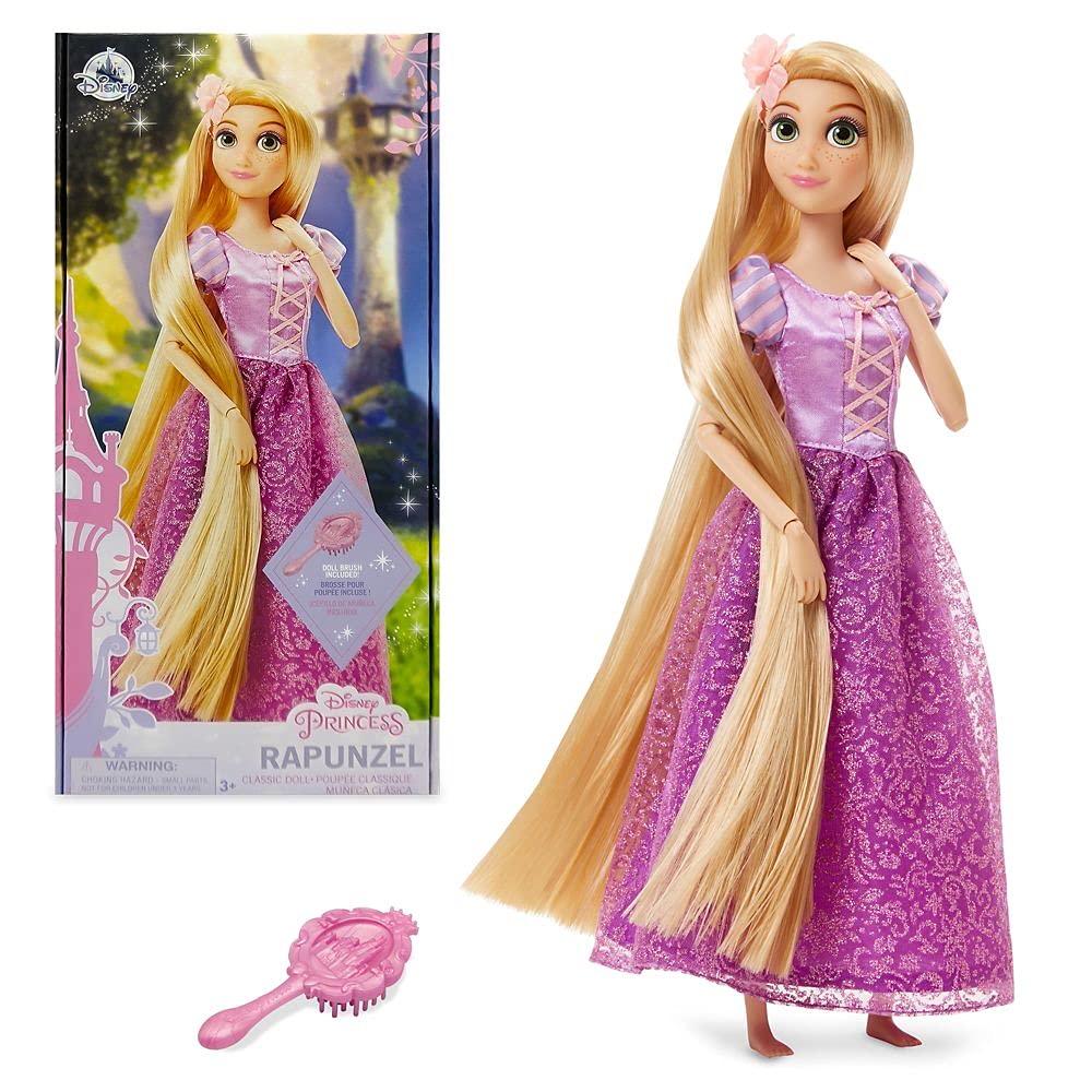 Disney Store Official Princess Classic Doll (Rapunzel from Tangled), 11 Inches, 