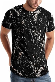 comefohome Mens T-Shirts Graphic Fashion Tshirt UK Casual Short Sleeve Tee Tops Hipster Hip Hop T Shirts Cool Shirt