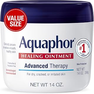 Aquaphor Advanced Therapy Healing Ointment Skin Protectant, 14 OZ | Clinically Proven Skin Protectant Moisturizer for Cracked, Irritated or Dry Skin Relief, Dye and Fragrance Free