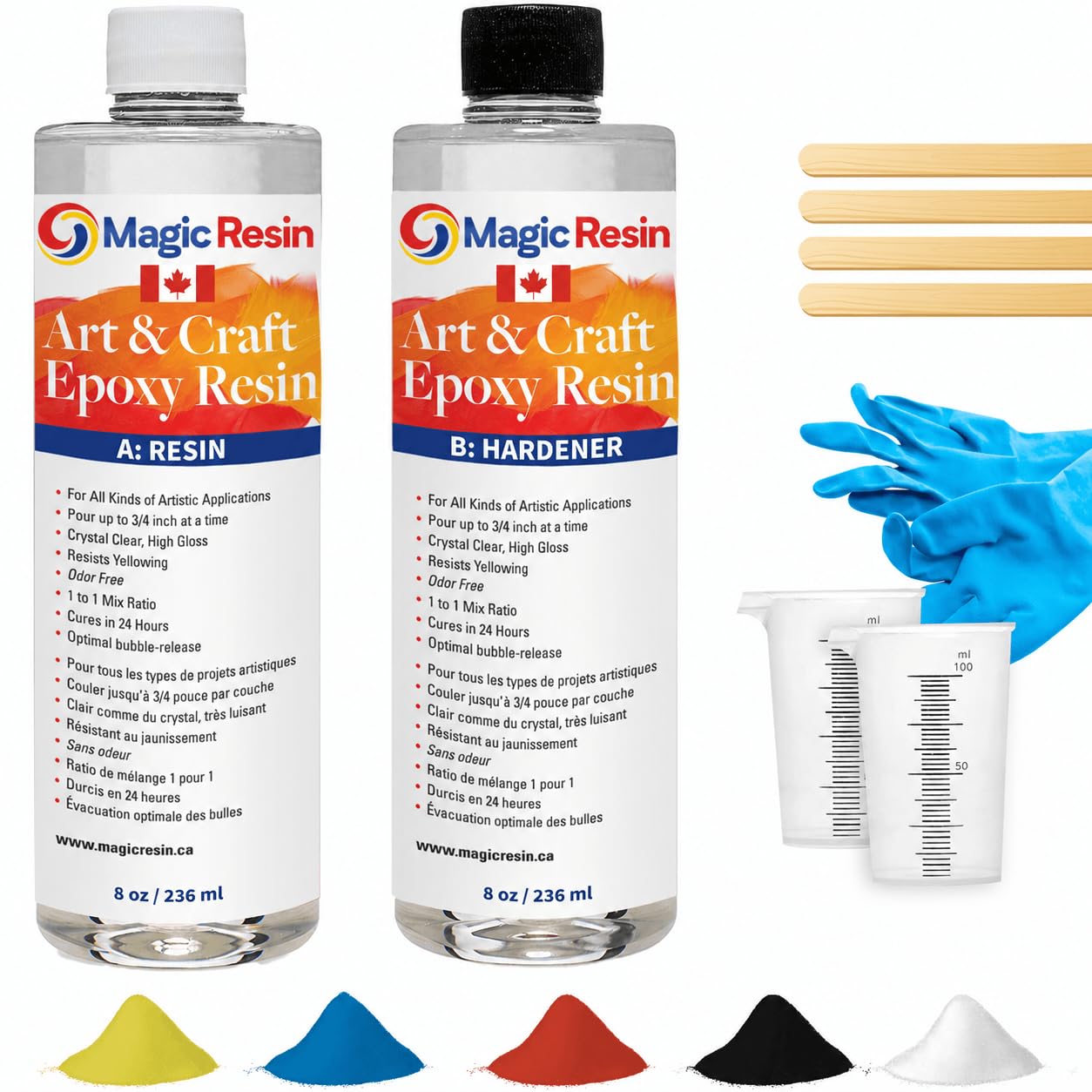 Epoxy Resin Kit for Art & Craft | 16oz (473ml) | UV Resistant | Clear Epoxy Resi