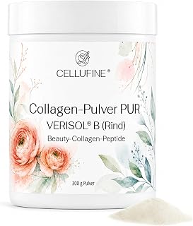 Cellufine® Premium VERISOL Collagen Pulver 300 g I Beauty Kollagen Pulver mit bioaktiven Collagen Peptiden I natürlich & ohne Konservierungsstoffe, 120 Portionen mit sehr hoher Bioverfügbarkeit