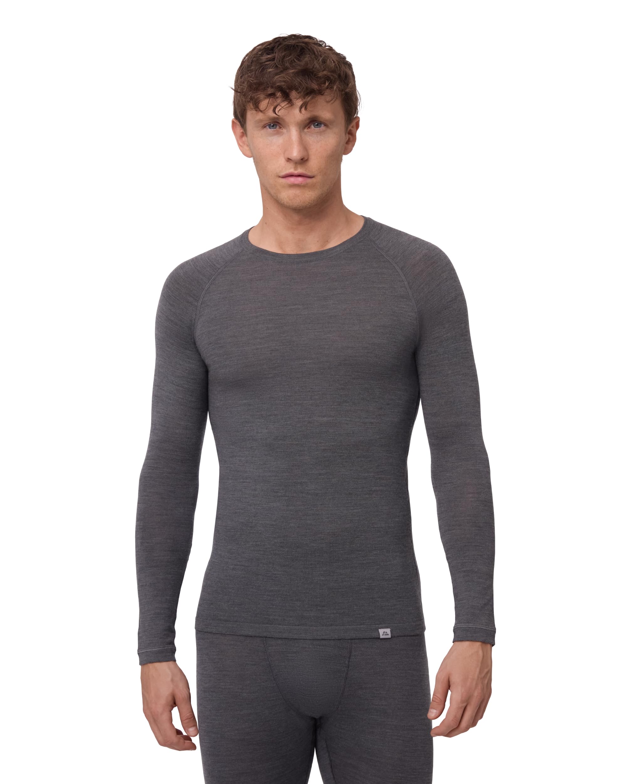 DANISH ENDURANCE Men's Merino Wool Long Sleeve Shirt, Half Zip, Thermal Underwea