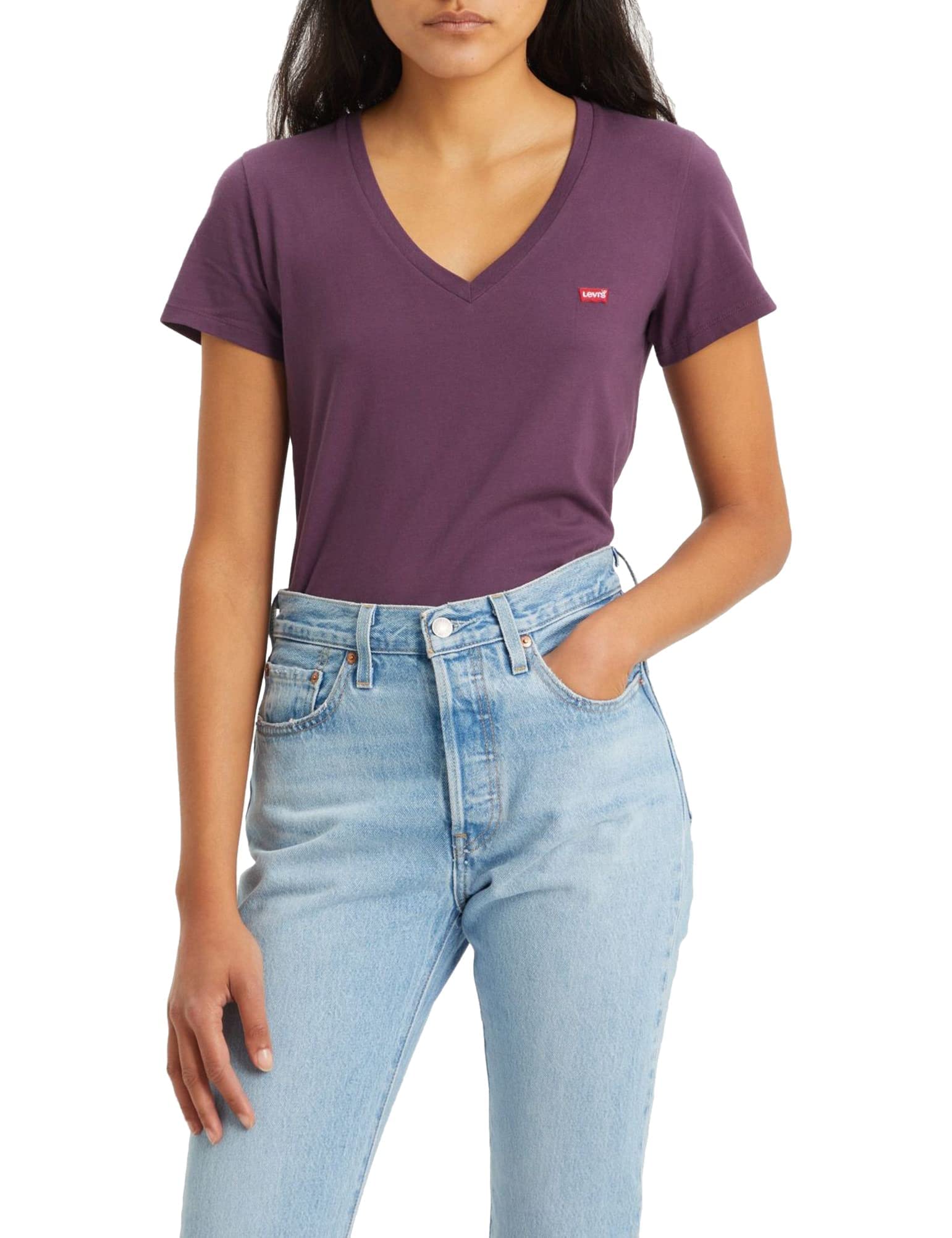Levi's The Perfect V-Neck Women's Chesthit Logo T-Shirt