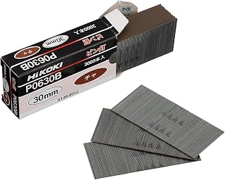 HiKOKI P0630B Pin Nails for Pin Nailers and High Pressure Pin Nailers, Brown, 3000 Pieces
