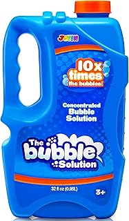 JOYIN 32 OZ Concentrated Bubble Solution for Bubble Machines (Up to 2.5 Gallons), Concentrated Solution Refills for Machine, Wands, Blower, Easter, Kids, Parties
