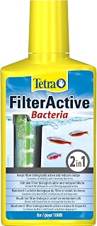 Tetra FilterActive Bacteria- mix of live starter bacteria & sludge-reducing cleaning bacteria, to support biological activity in aquarium, extend cleaning intervals & improve filter performance, 250ml
