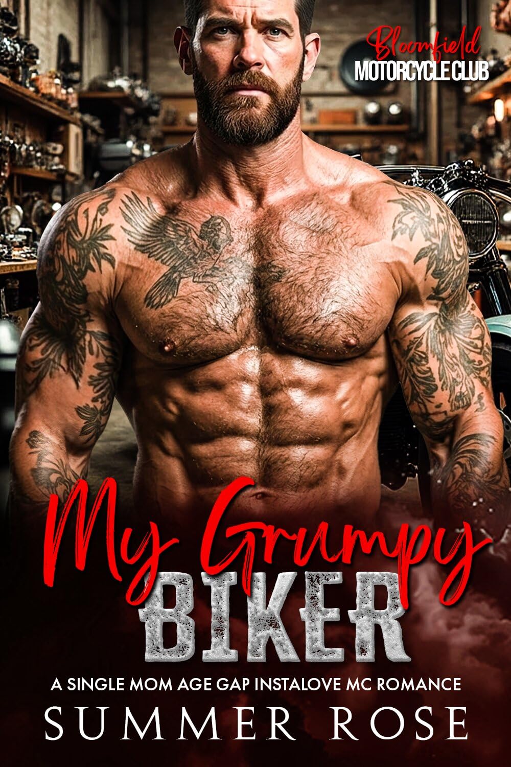 My Grumpy Biker: A Single Mom Age Gap Instalove MC Romance (Bloomfield: Motorcyc