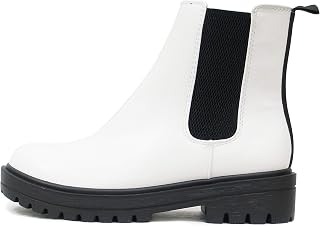 Soda Pilot ~ Womens Low Heel Chelsea Fashion Ankle Boots w/ Double Elastic Gore