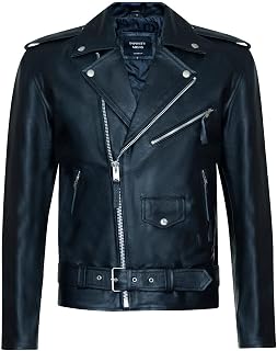 Infinity Leather FRINGE Hide Bender Men's Tassled Brando Leather Motorcycle Jacket