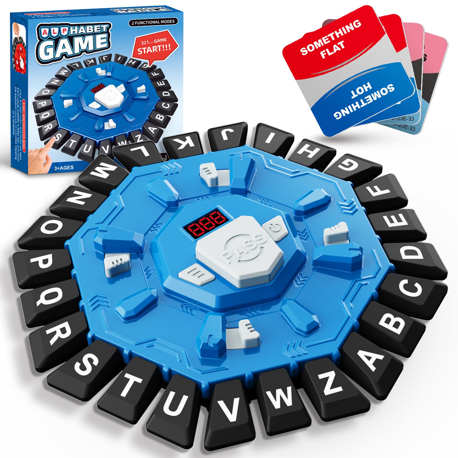 Word Game Family Board Game with Digital Display Timer for Kids and Adults | Fas