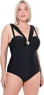 Ulla Popken Badeanzug Chloe, Muschel Women's One Piece Swimsuit
