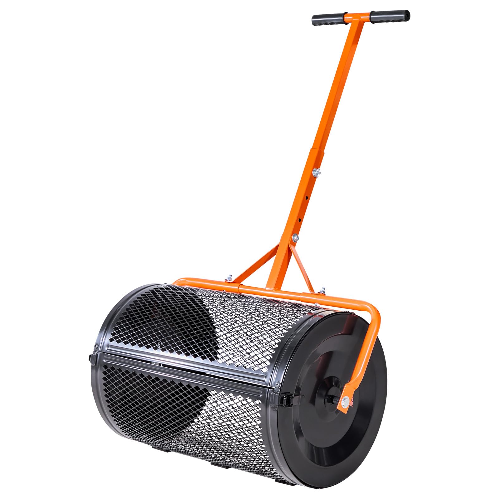 VEVOR Compost Spreader, 24 in Wide Peat Moss Spreader with T Shaped Handle, 3 He