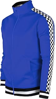 Screenshotbrand Men's Top Quality Hiphop Style Slim Track Jacket with Side Ties