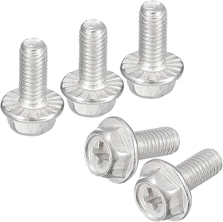 M5 x 12mm Phillips Hex Head Cap Screws 10 PCS 304 Stainless Steel Hex Head Phillips Head Cap Screws