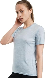 Merino.tech 100% Merino Women's T-Shirt - Sports Thermal Undershirt