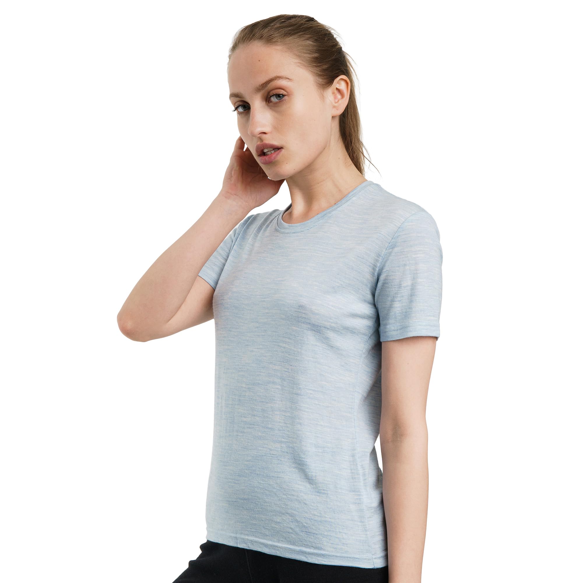 Merino.tech 100% Merino Women's T-Shirt - Sports Thermal Undershirt